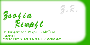 zsofia rimpfl business card